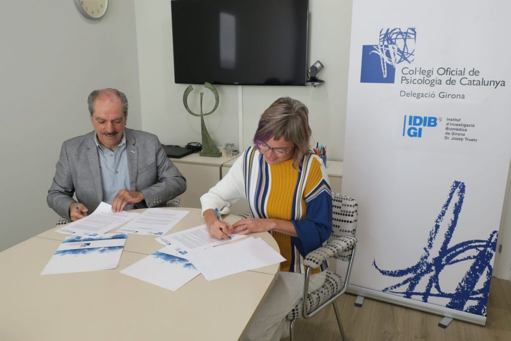 La delegación de Girona del Colegio Oficial de Psicología de Cataluña colabora con la investigación biomédica del IDIBGI